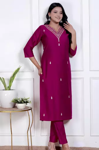 Magenta color vetican beautiful ceremonial heavy looks salwar kameez