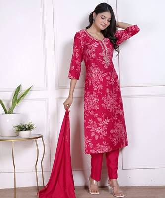 Red color vetican beautiful ceremonial heavy looks salwar kameez 5