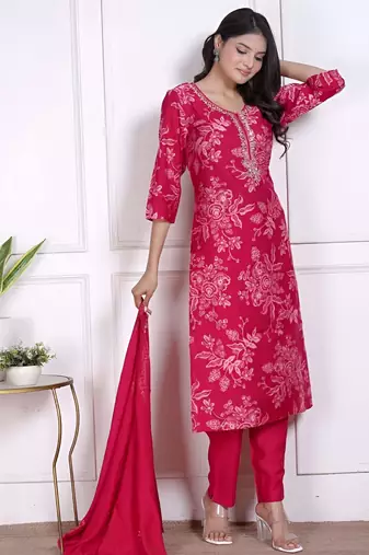 Red color vetican beautiful ceremonial heavy looks salwar kameez