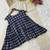 Blue color linen cotton top bottom set for graceful formal attire