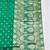 Green zari woven banarasi silk blend saree with blouse piece