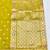 Lime zari woven banarasi silk blend saree with blouse piece