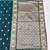 Firozi zari woven banarasi silk blend saree with blouse piece