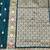 Firozi zari woven banarasi silk blend saree with blouse piece