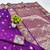 Purple zari woven banarasi silk blend saree with blouse piece
