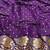 Purple zari woven banarasi silk blend saree with blouse piece