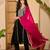 Black color beautiful vichitra silk embroidery elegant ceremonial suit
