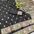Black zari woven banarasi silk blend saree with blouse piece