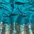 Light blue zari woven banarasi silk blend saree with blouse piece