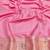 Pink zari woven banarasi silk blend saree with blouse piece