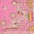 Pink zari woven banarasi silk blend saree with blouse piece
