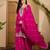 Pink color beautiful chinon silk embroidery elegant ceremonial suit