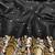 Black zari woven banarasi silk blend saree with blouse piece
