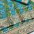 Rama zari woven banarasi silk blend saree with blouse piece