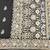 Black zari woven banarasi silk blend saree with blouse piece