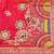 Rani pink zari woven banarasi silk blend saree with blouse piece