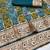 Firozi zari woven banarasi silk blend saree with blouse piece