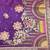 Purple zari woven banarasi silk blend saree with blouse piece