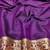 Wine zari woven banarasi silk blend saree with blouse piece