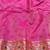 Light blue zari woven banarasi silk blend saree with blouse piece