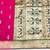 Pink zari woven paithani silk blend saree with blouse piece
