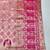 Pink zari woven banarasi silk blend saree with blouse piece