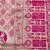 Pink zari woven banarasi silk blend saree with blouse piece