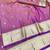 Purple zari woven paithani silk blend saree with blouse piece