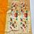 Gold zari woven paithani silk blend saree with blouse piece