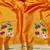 Gold zari woven paithani silk blend saree with blouse piece
