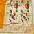 Gold zari woven paithani silk blend saree with blouse piece