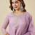 Lavender color stylish and partywear crunchy silk beautiful partywear dress