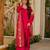 Pink color stylish and partywear silk crepe beautiful partywear dress