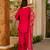 Pink color stylish and partywear silk crepe beautiful partywear dress
