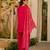 Pink color stylish and partywear silk crepe beautiful partywear dress