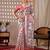 Elegant White Ethnic Print Linen Saree