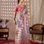 Elegant White Ethnic Print Linen Saree
