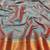 Rani pink zari woven paithani silk blend saree with blouse piece