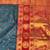 Firozi zari woven paithani silk blend saree with blouse piece