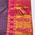 Wine zari woven paithani silk blend saree with blouse piece