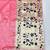 Light pink zari woven paithani silk blend saree with blouse piece