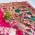 Rani pink zari woven paithani silk blend saree with blouse piece