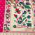 Rani pink zari woven paithani silk blend saree with blouse piece