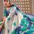 Elegant White Printed Linen Saree