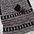black ajarakh print with mirror crepe silk saree