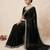 Elegant Black Designer Saree