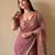 multi gold zari with mirror and diamond silk blend saree