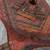 multi gold zari with mirror and diamond silk blend saree