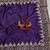 purple sequance and zari embroidery rangoli silk saree