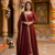 Women's latest designer embroidery anarkali gown with dupatta set
